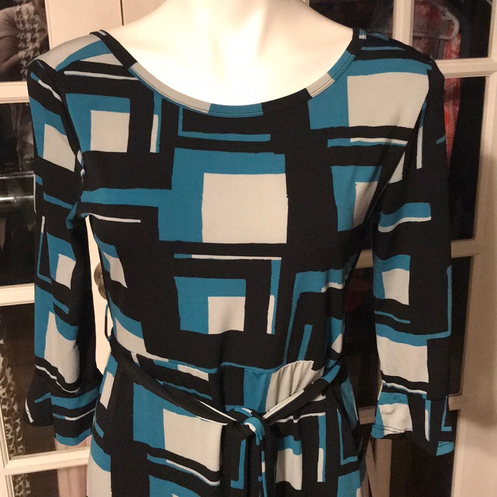 AVA graphic print dress NWOT